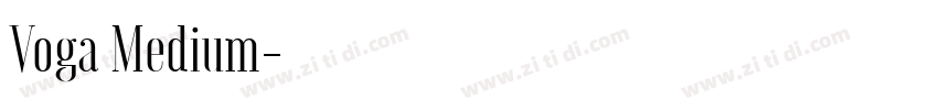 Voga Medium字体转换
